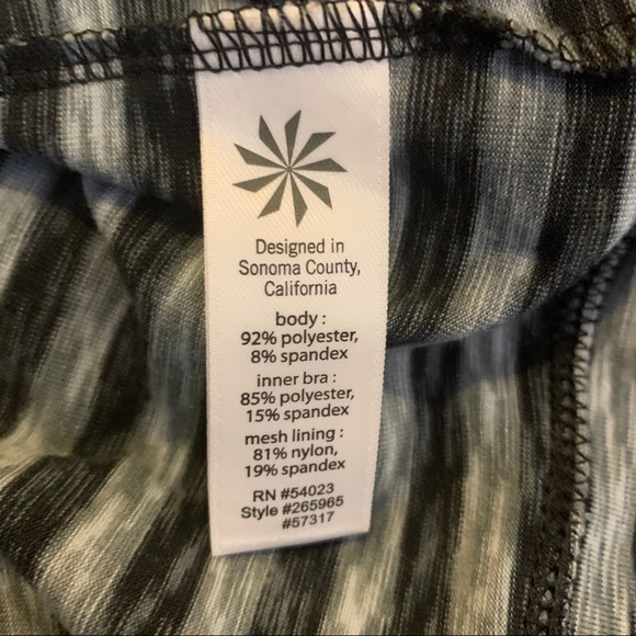 Athleta Tinker Heather Stripe Racerback Tank Top Women Workout Size Small - Picture 4 of 5